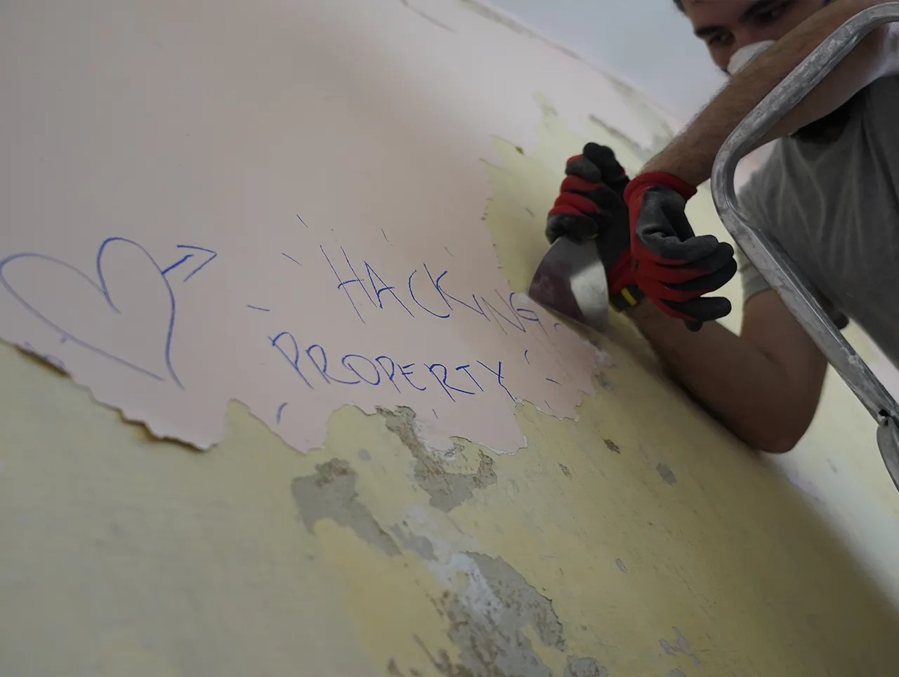 Lavori di ristrutturazione in corso a Casa Biche